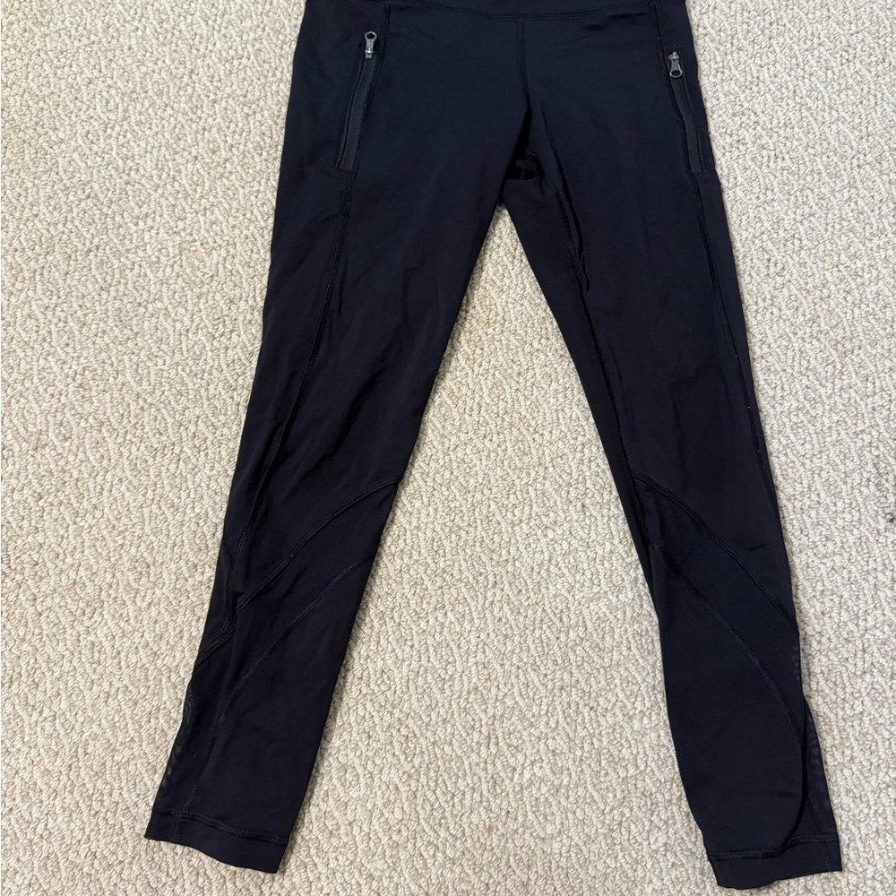 Lululemon Black Leggings with 2 Zippered Pockets